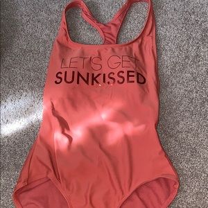 One piece bathing suit